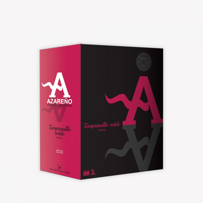 AZAREÑO Vino Tinto ROBLE Bag in Box 3 L (3 Unidades)