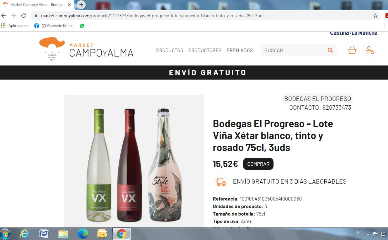 Podéis adquirir los productos de El Progreso también en https://market.campoyalma.com de Castilla-La Mancha