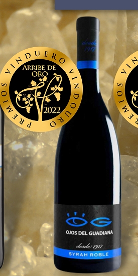Medalla de Oro para el "Ojos del Guadiana Syrah Roble 2021" en Vinduero, el mayor certamen de vinos de España y Portugal 
