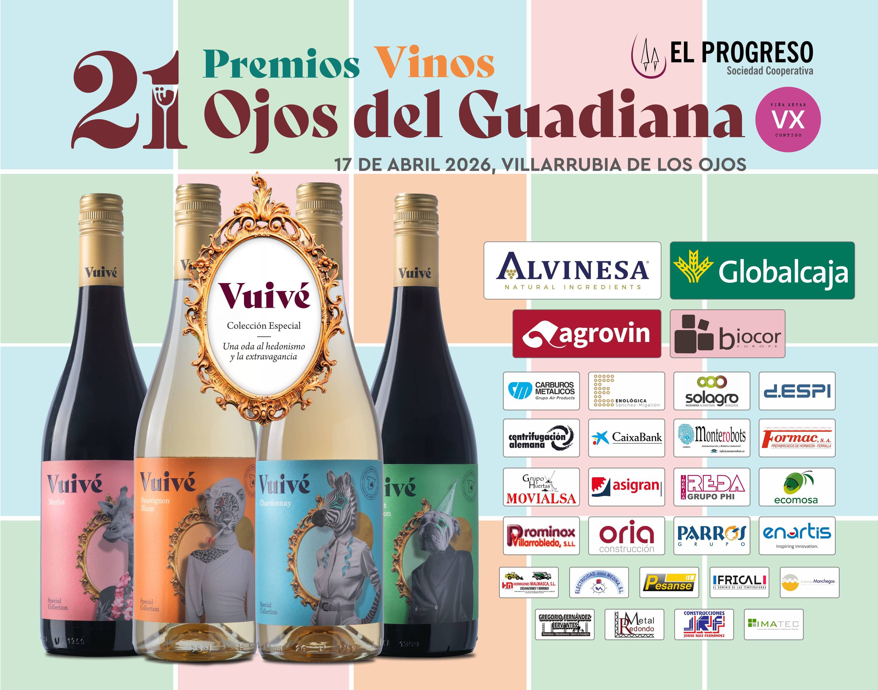 Nuestros 21 Premios Nacionales “Vinos Ojos del Guadiana” reunirán a unas 500 personas en Villarrubia de los Ojos 